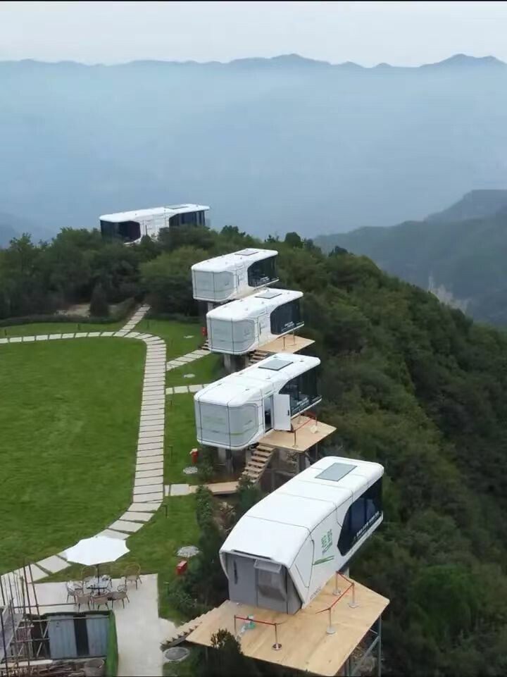 Prefab House Space Capsule Cabin Prefab Modular House Camping Capsule Container Home Prefab House Space Capsule Cabin Prefab Modular House Camping Capsule Container Home