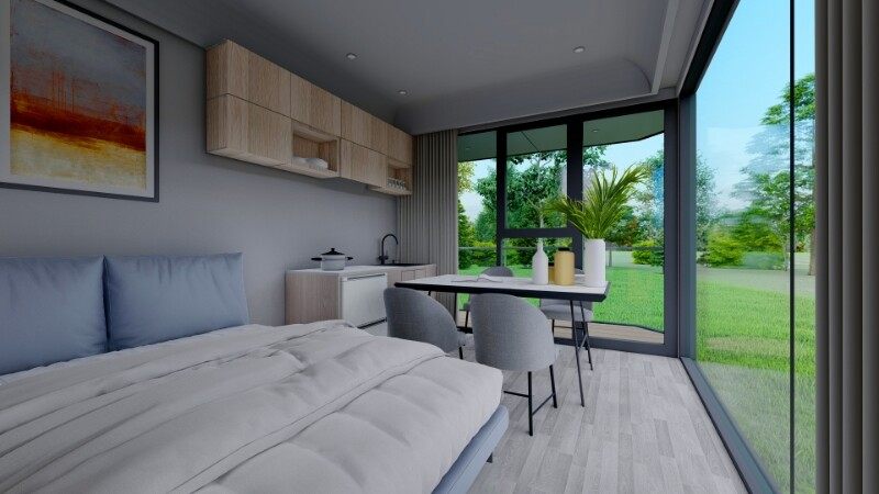 New Design Tiny Prefab Homes Mobile Container Trailer Space Capsule House Modular New Design Tiny Prefab Homes Mobile Container Trailer Space Capsule House Modular