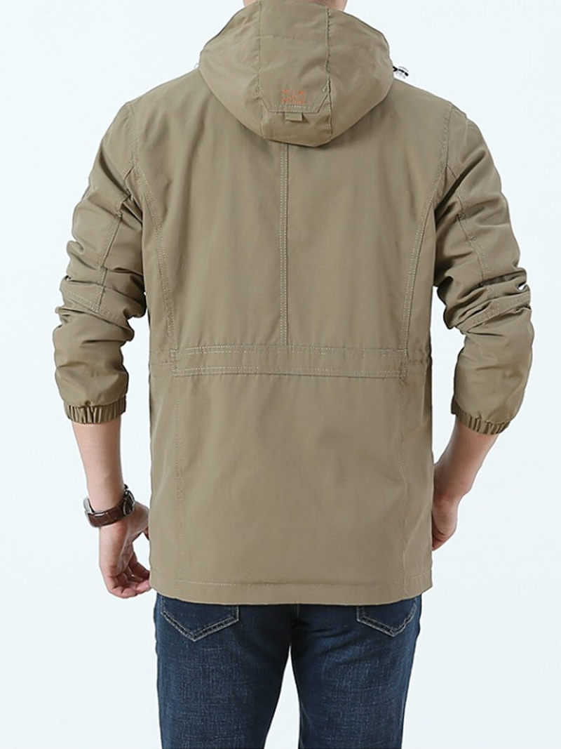 Cargo Jacket With zipper And Big Pockets. Cargo Jacket With zipper And Big Pockets.