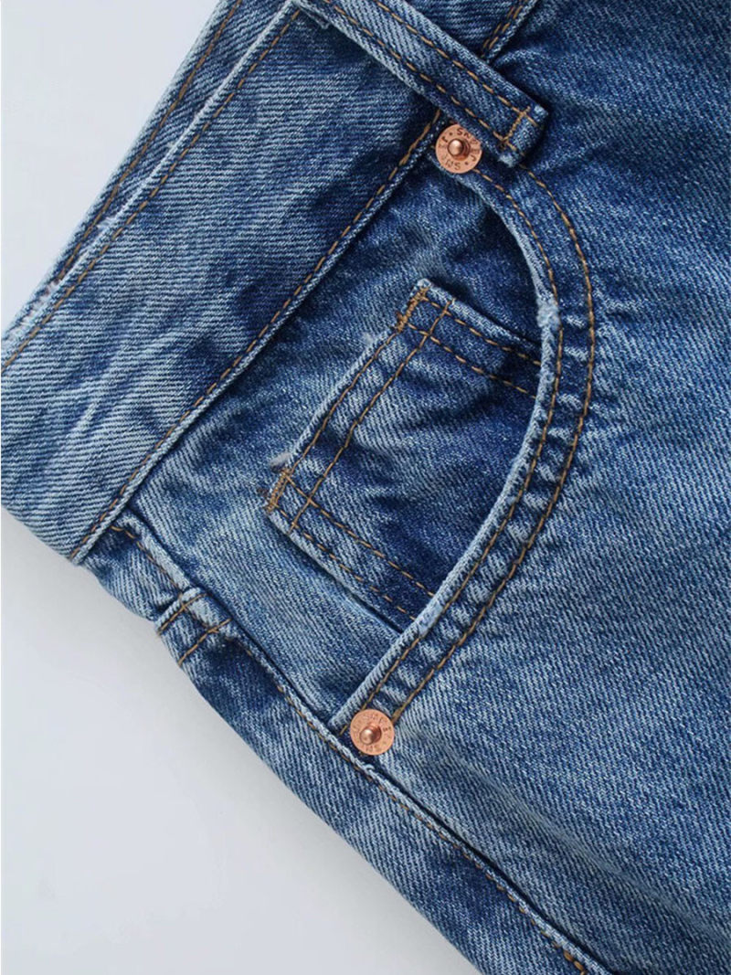 Tall waist blue wide-legged jeans Tall waist blue wide-legged jeans