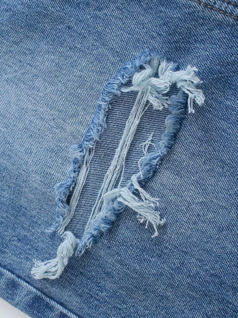 Tall waist blue wide-legged jeans Tall waist blue wide-legged jeans