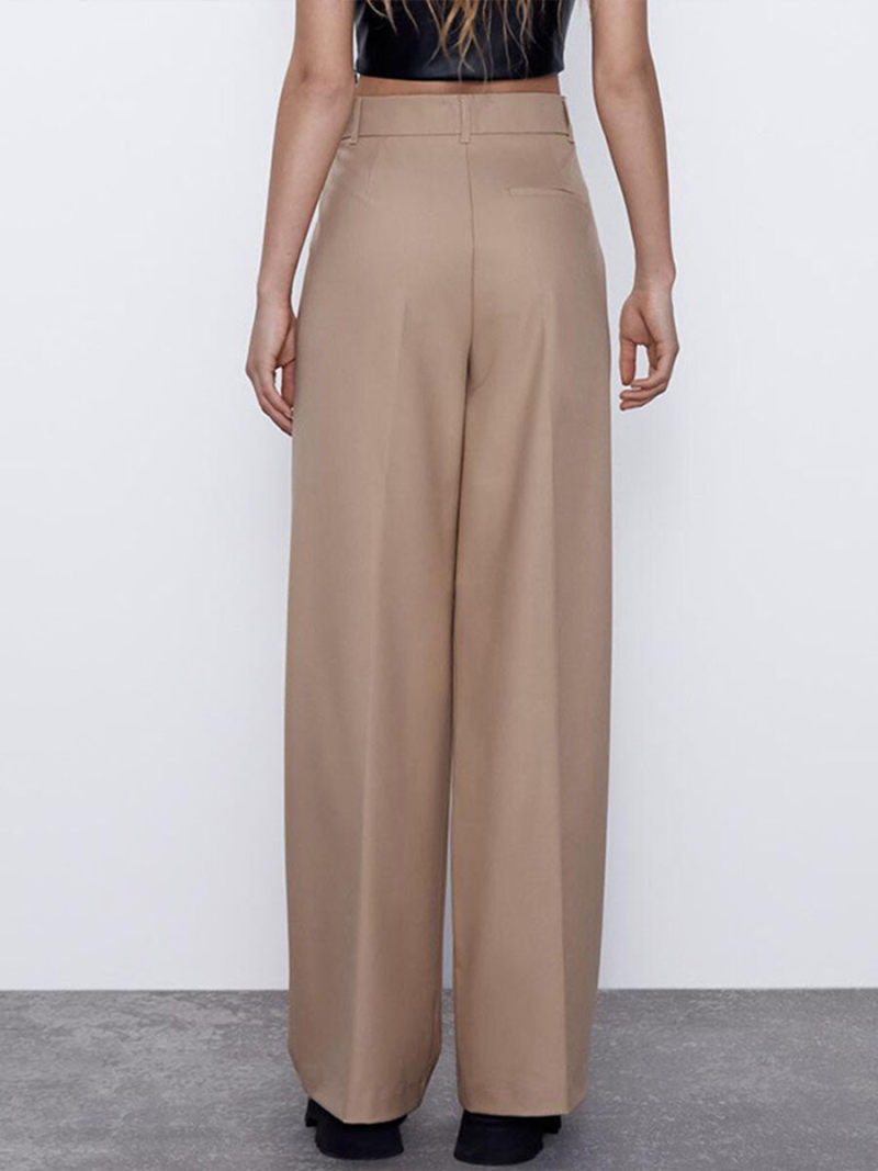 Tall waist leisure wide-legged pants Tall waist leisure wide-legged pants