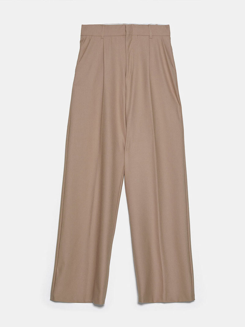 Tall waist leisure wide-legged pants Tall waist leisure wide-legged pants