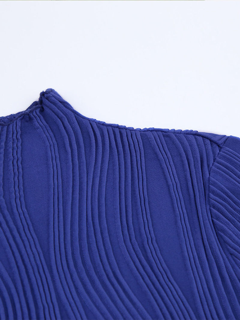 Klein midnight-blue turtle neck long sleeve T-shirt Klein midnight-blue turtle neck long sleeve T-shirt