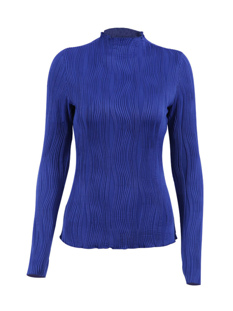 Klein midnight-blue turtle neck long sleeve T-shirt Klein midnight-blue turtle neck long sleeve T-shirt