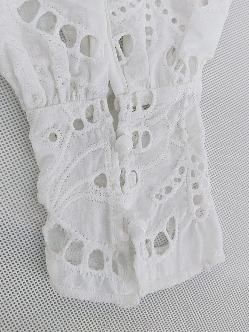 Floral Lace Stand Neck Lanter Sleeves Mini Dress With Wrap Belted Floral Lace Stand Neck Lanter Sleeves Mini Dress With Wrap Belted