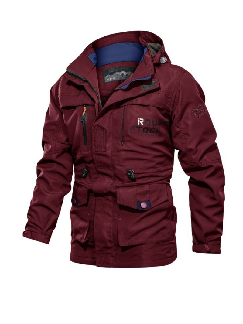 Cargo Jacket With zipper And Big Pockets. Cargo Jacket With zipper And Big Pockets.