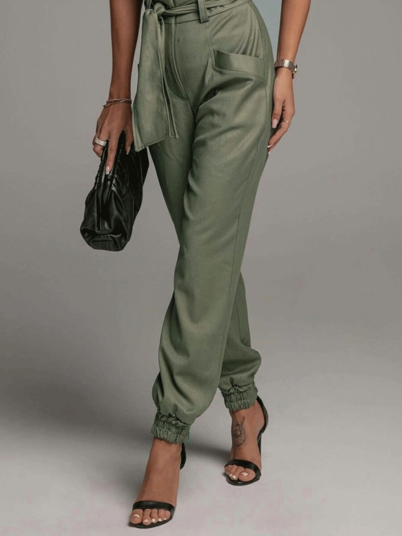 Tall waist leisure trousers Tall waist leisure trousers