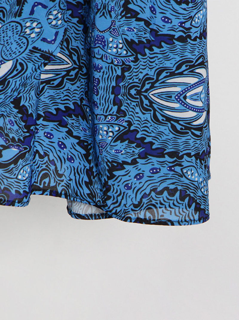 A blue print dress A blue print dress