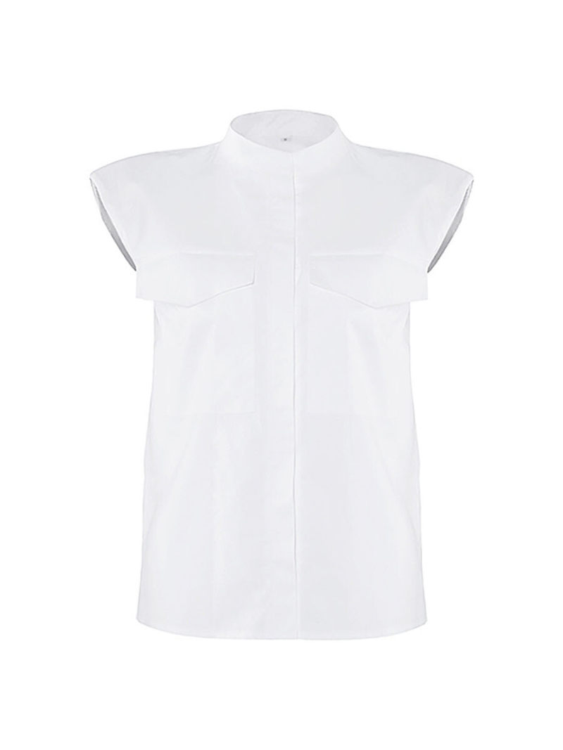 Woven Sleevesless Blouse Woven Sleevesless Blouse