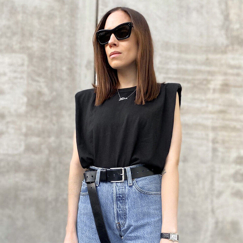 Solid Sleevesless Tee Solid Sleevesless Tee