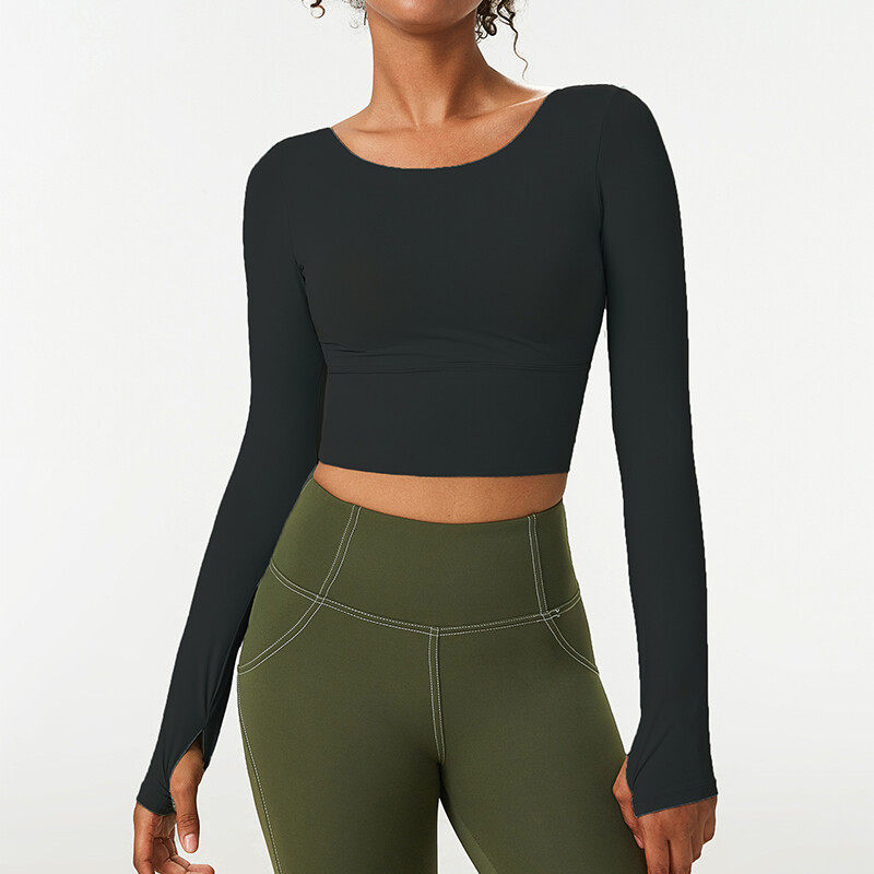 Ladies' Sports Close-Fitting Cut out Back Top Ladies' Sports Close-Fitting Cut out Back Top
