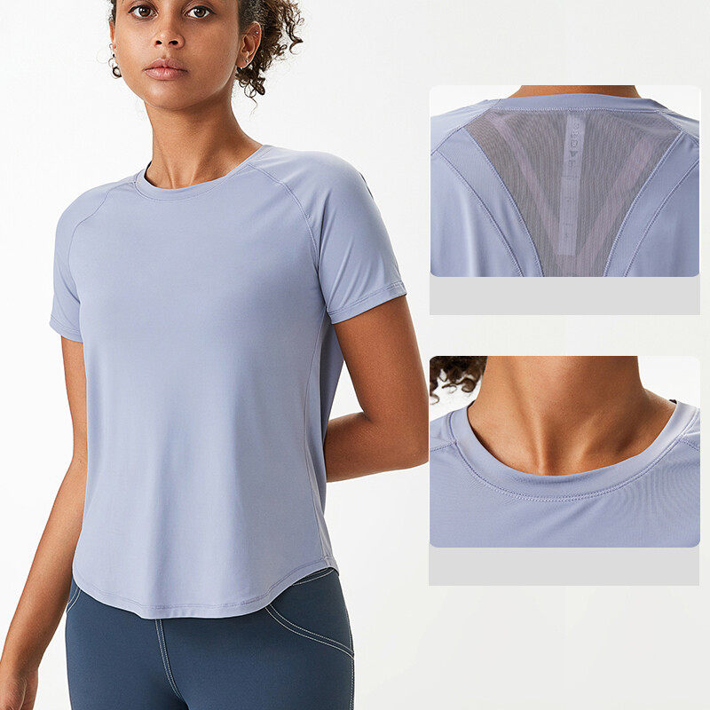 Ladies' Sports T-shirt with Mesh On Back
