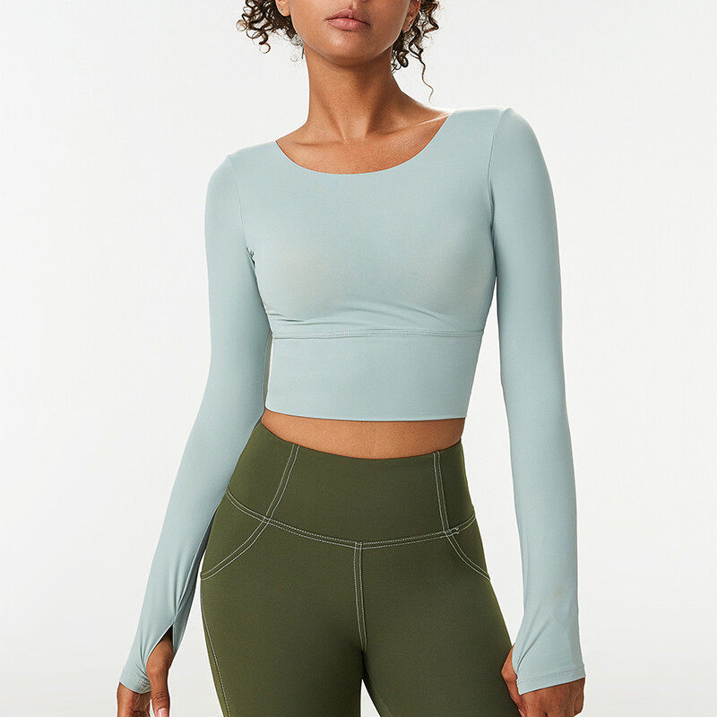 Ladies' Sports Close-Fitting Cut out Back Top Ladies' Sports Close-Fitting Cut out Back Top