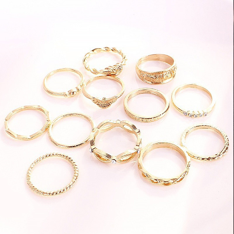 Knuckle rings set 12-piece set Knuckle rings set 12-piece set