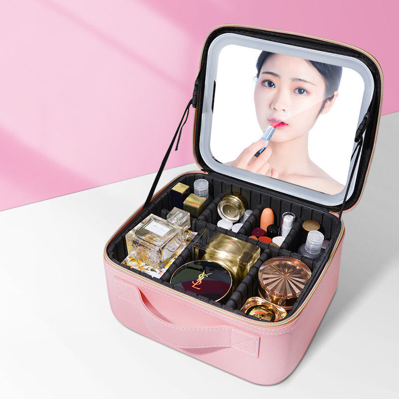 Led Light Mirror Makeup Bag Led Light Mirror Makeup Bag