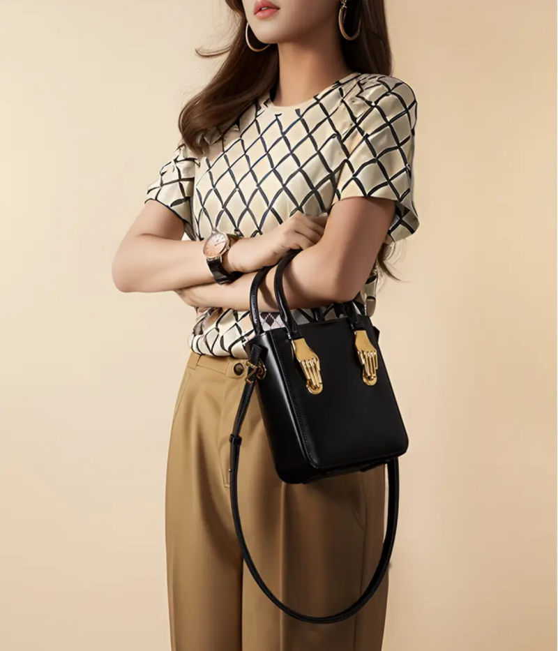 High-quality small square leather handbag High-quality small square leather handbag