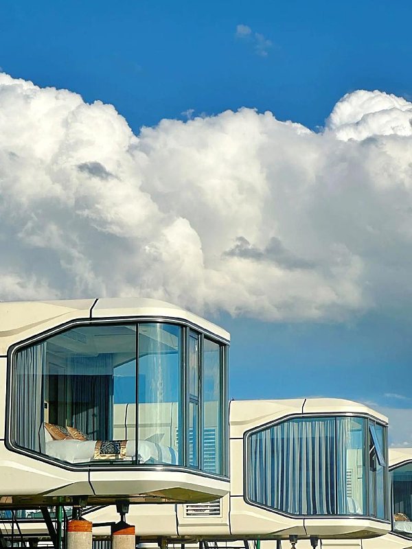 Prefab House Space Capsule Cabin Prefab Modular House Camping Capsule Container Home