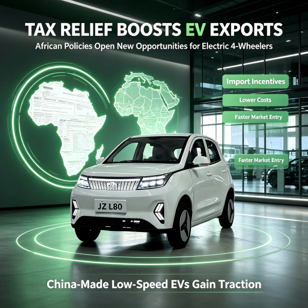 Cross-Nation Tax Cuts in Africa Open Prime Export Window for Electric Four-Wheelers