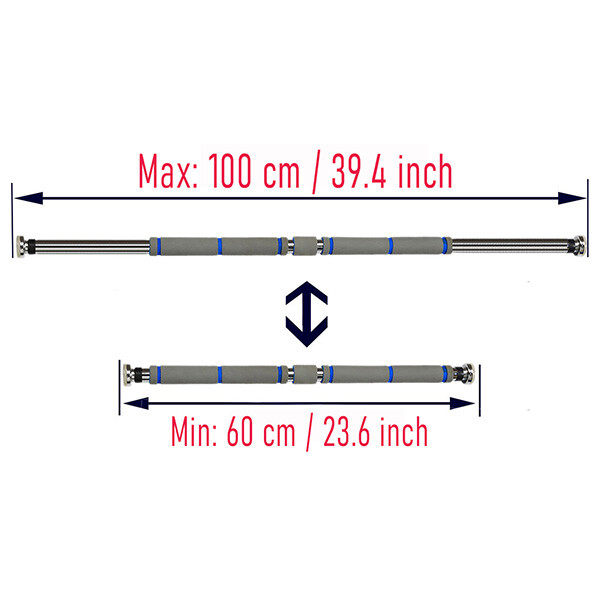 Haoying Pull-up Bar for Doorway No Screw / With Screw 24 to 50 Inches Home Fitness equipment