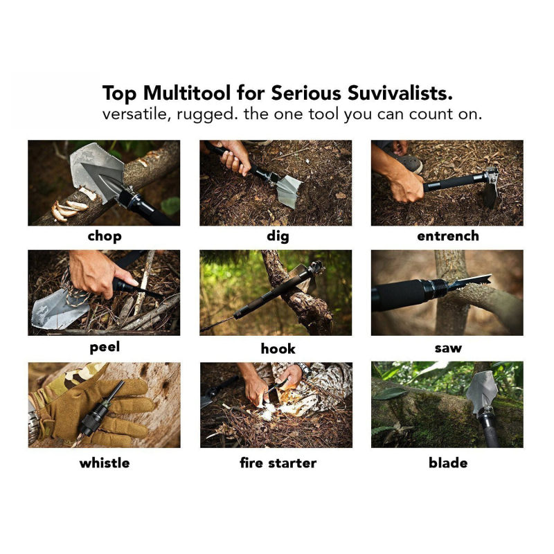 Folding Camping Shovel Multitool