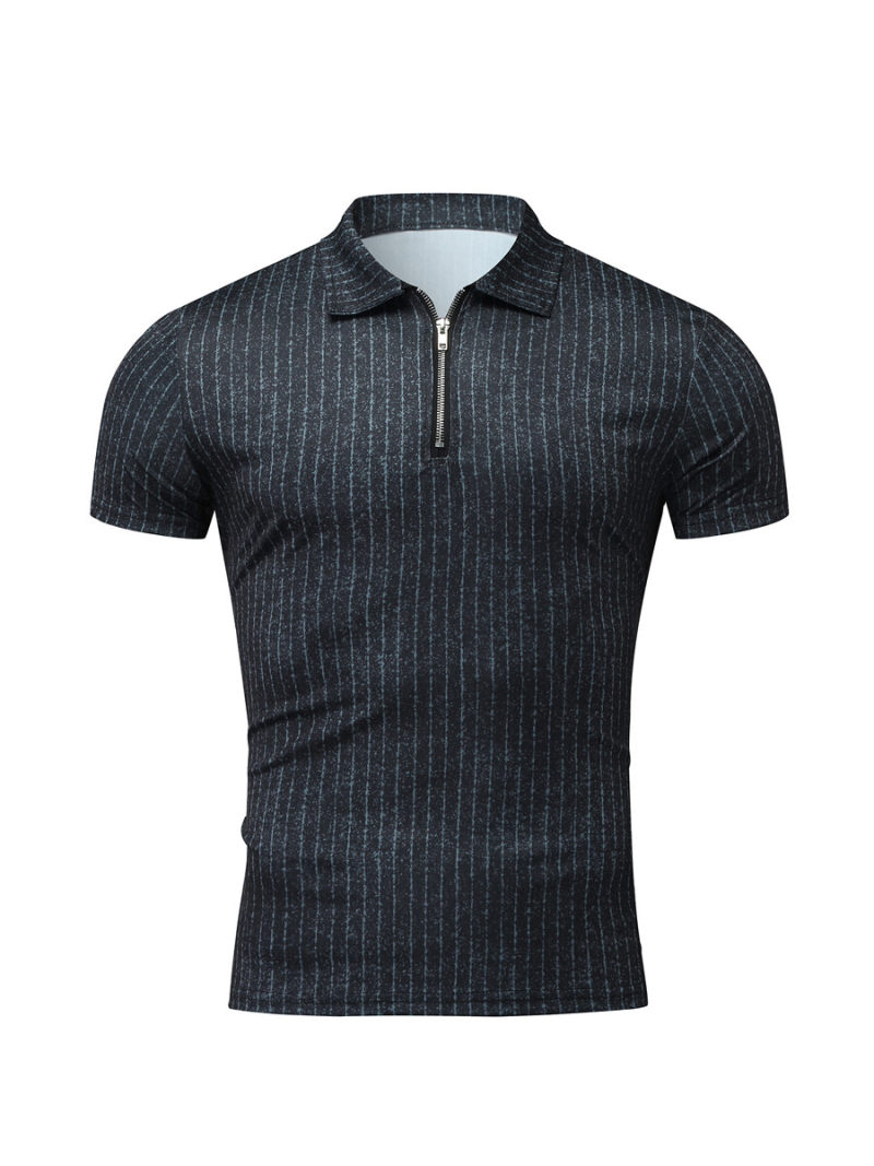 Polo With Zipper On Front