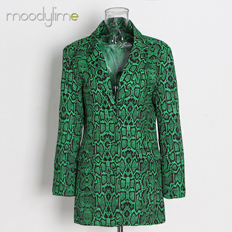 Lapel Neck Double Breasted  Mide Blazer