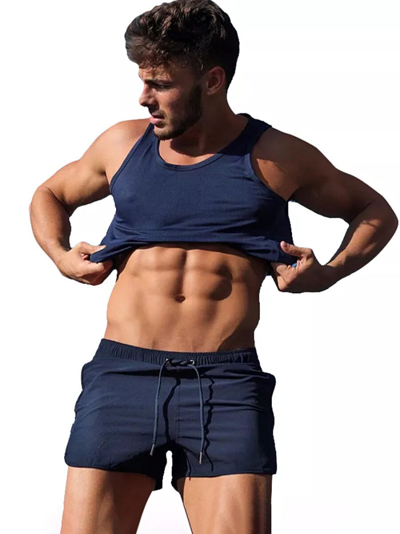 Chino Shorter Shorts  Mesh Inserts With Elasticate