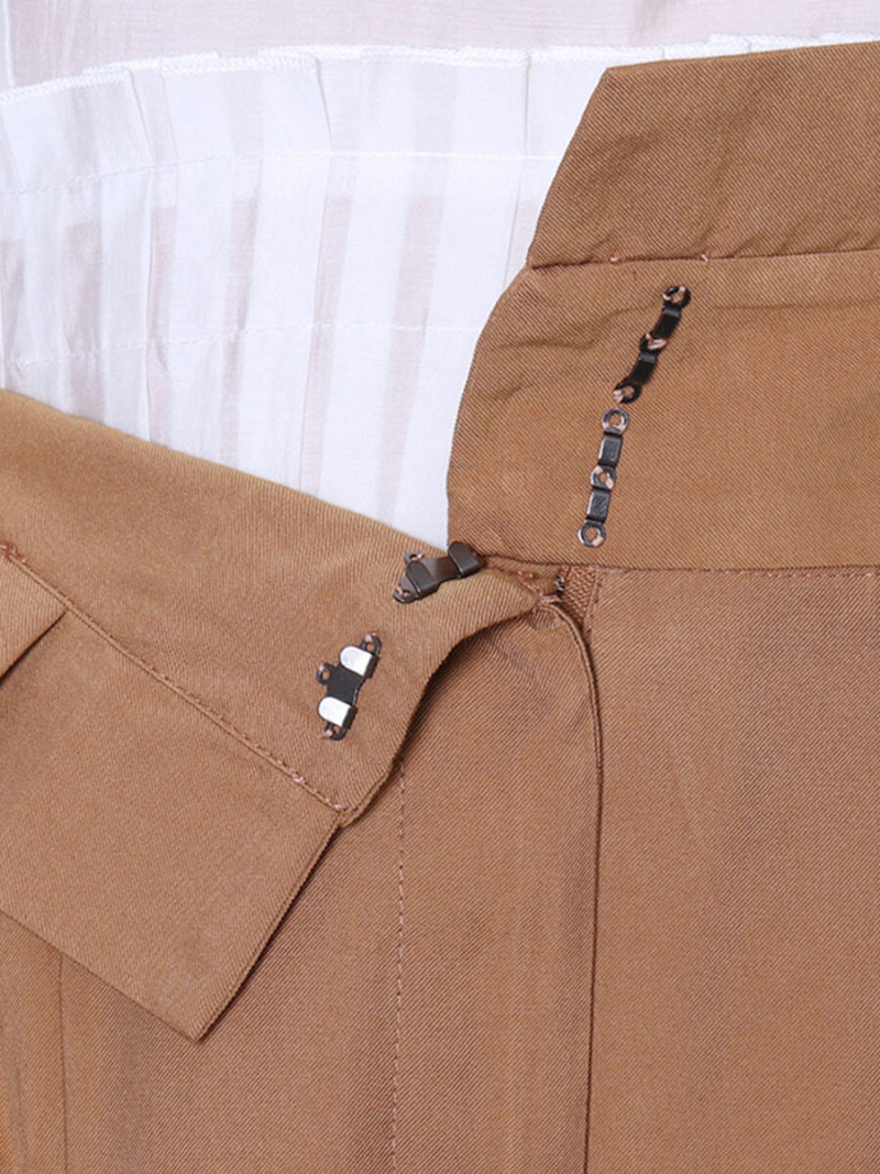 Tall waist wide-legged trousers slacks