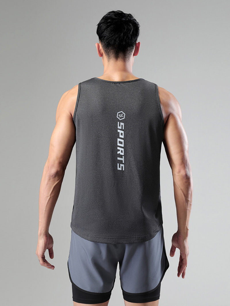 Oversize  Sleeveless Training T-shirt With Quick Dry
