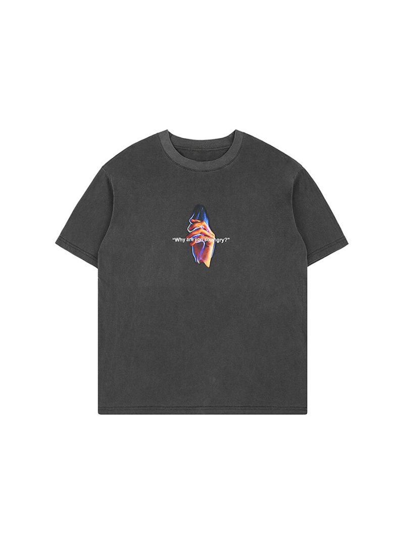 Oversized T-shirt  With Printed On Front