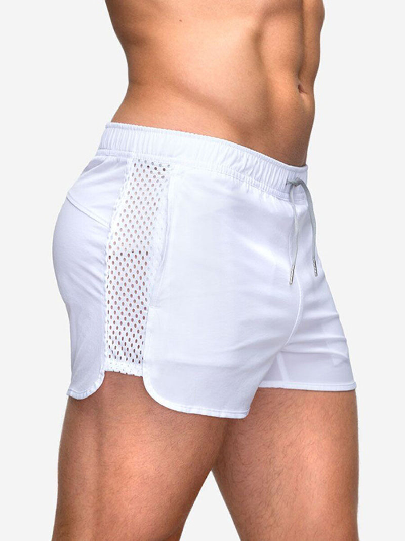 Chino Shorter Shorts  Mesh Inserts With Elasticate