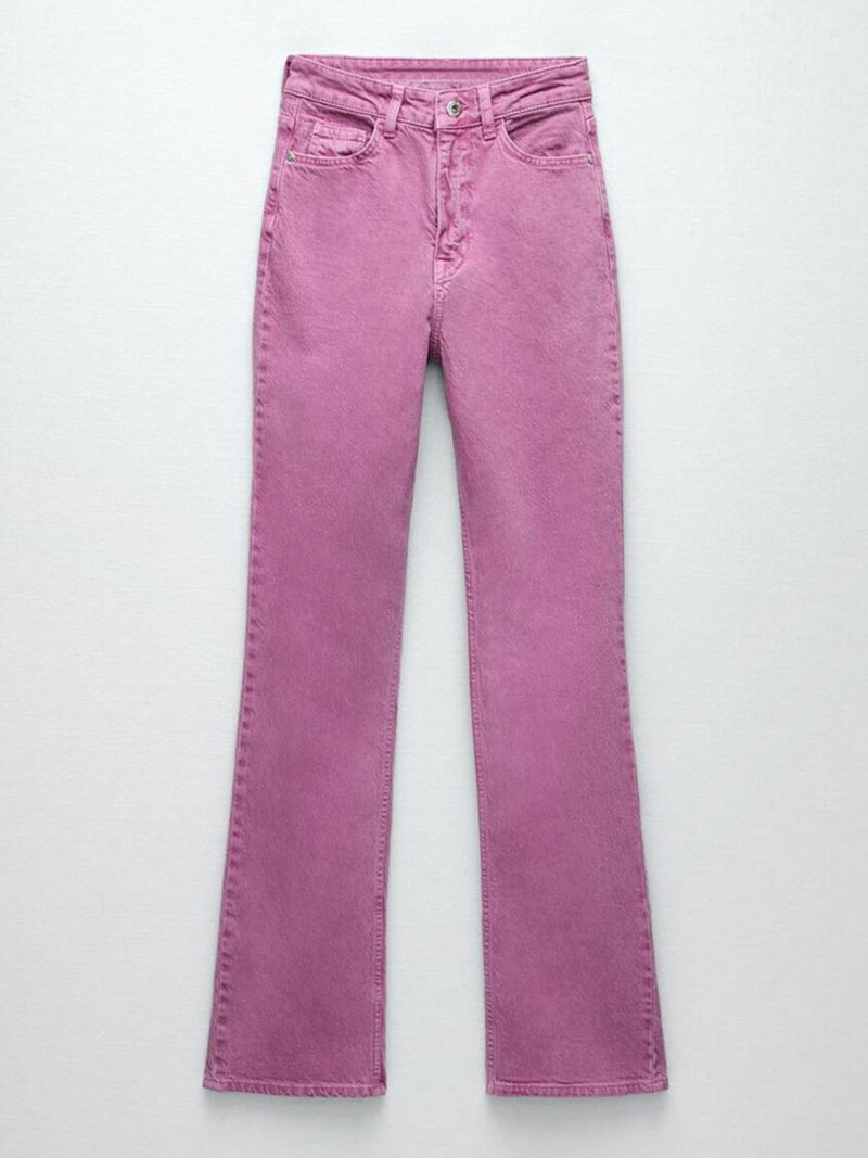 Tall waist small flared jeans