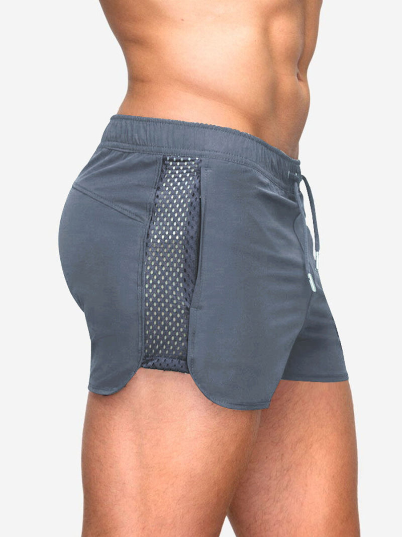 Chino Shorter Shorts  Mesh Inserts With Elasticate