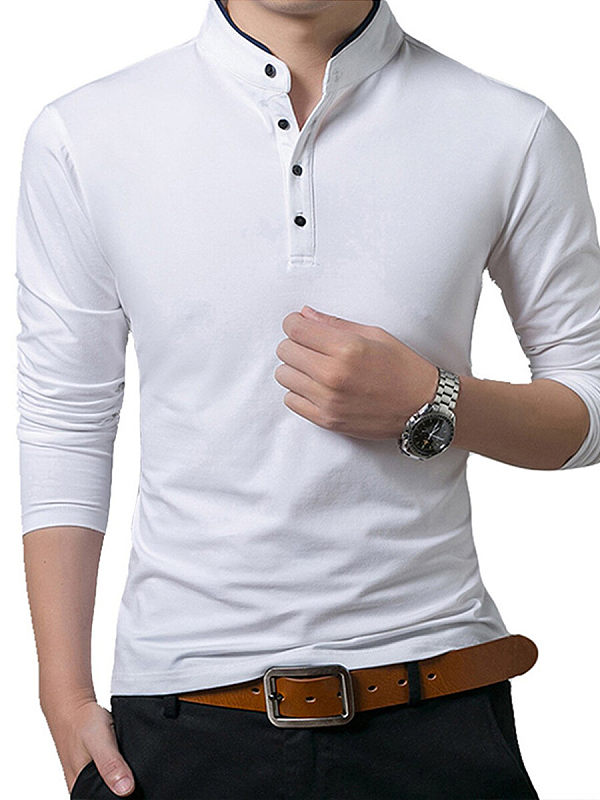 Polo Ralph Lauren white tipped long sleeve pique polo