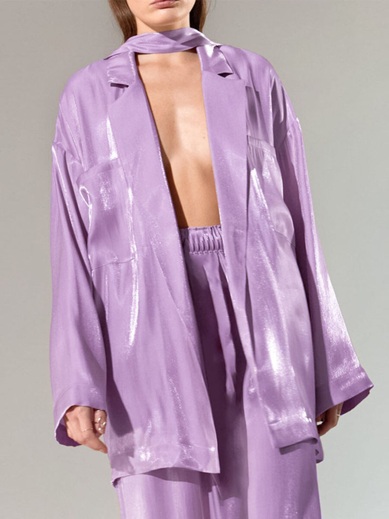 Satin leisure fashion suits