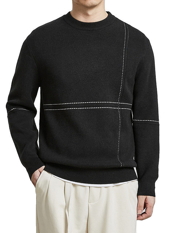 Topman Long Sleeve Knitted Crew Neck Jumper