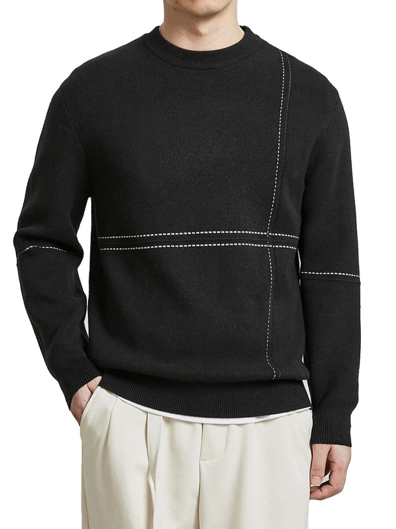 Topman Long Sleeve Knitted Crew Neck Jumper