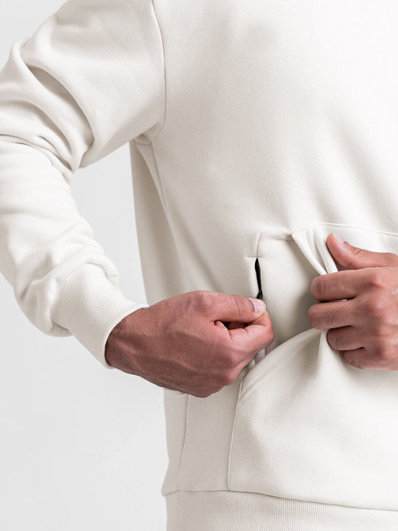 Hoodie with Buckle On Neck