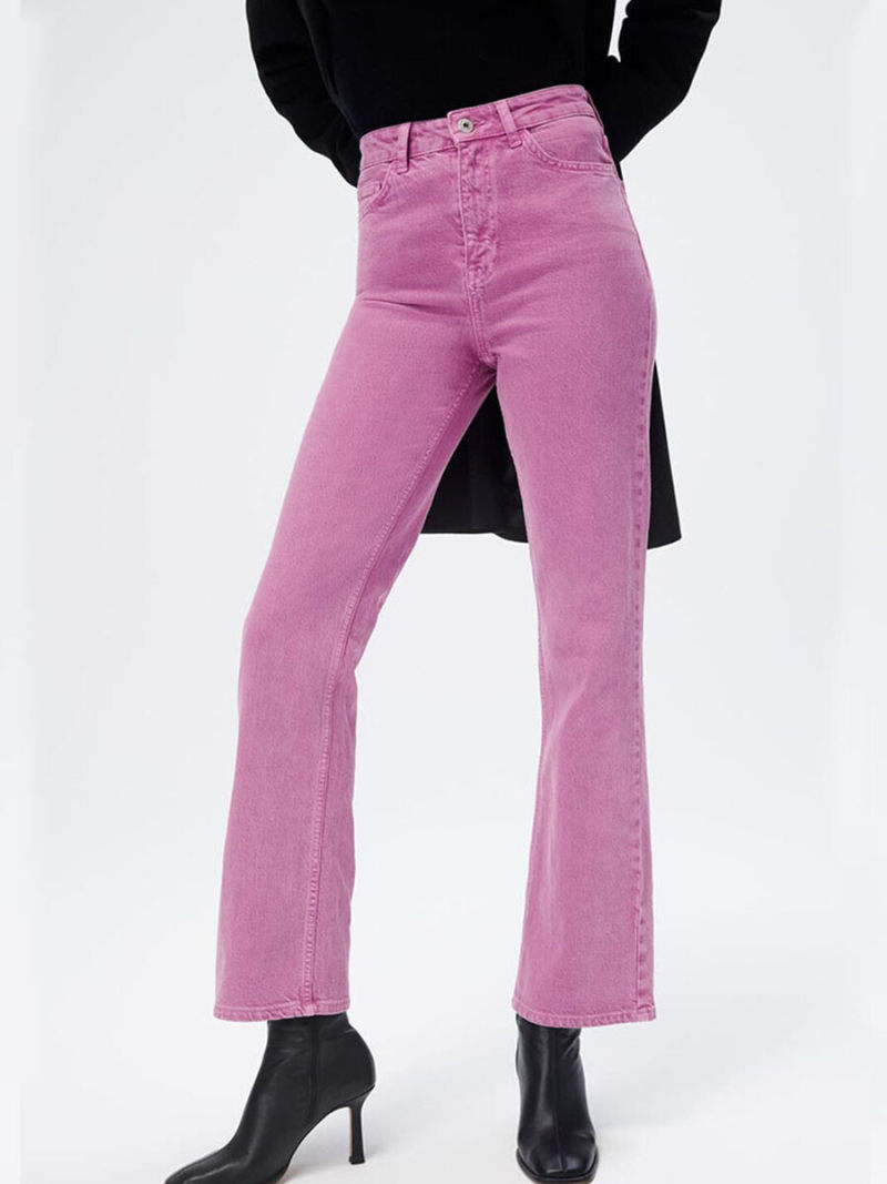 Tall waist small flared jeans