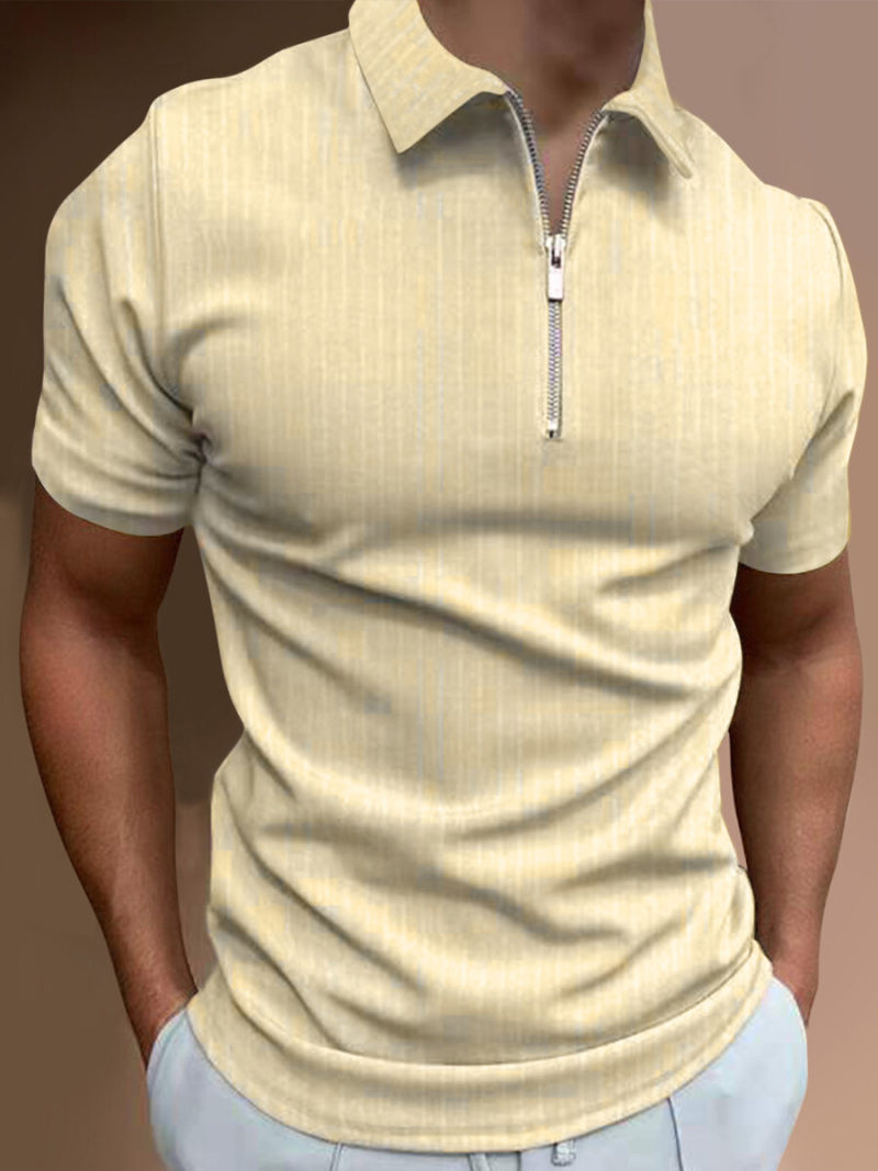 Polo With Zipper On Front