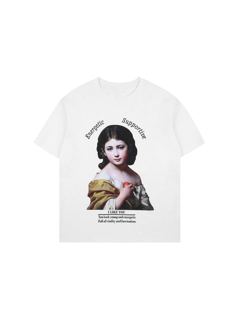 Oversized T-shirt  With Printed On Front