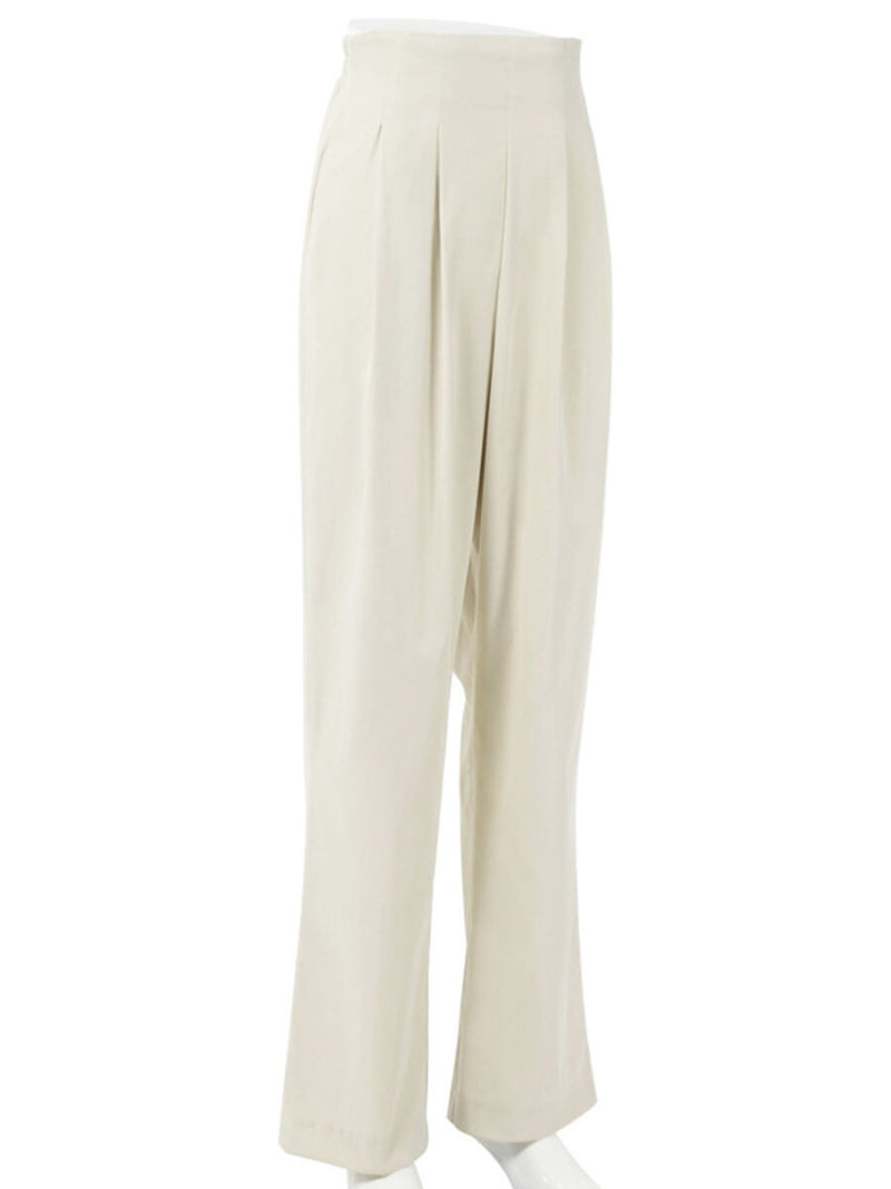 Tall waist elastic casual pants