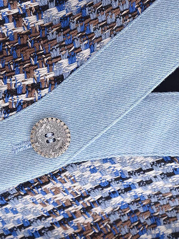 Grid tweed coat dress