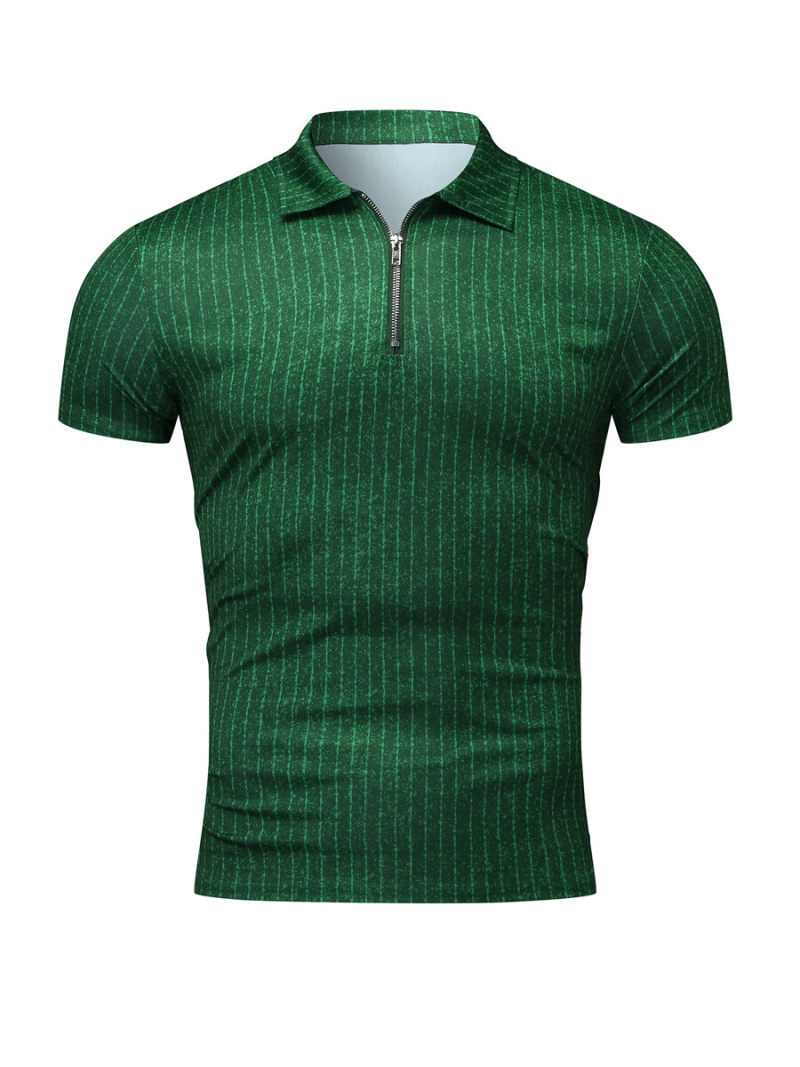 Polo With Zipper On Front