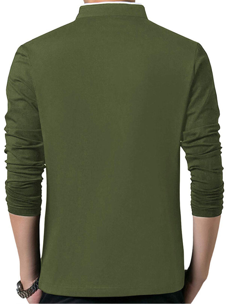 Polo Ralph Lauren white tipped long sleeve pique polo