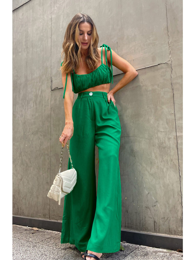 Green two-piece condole belt vest