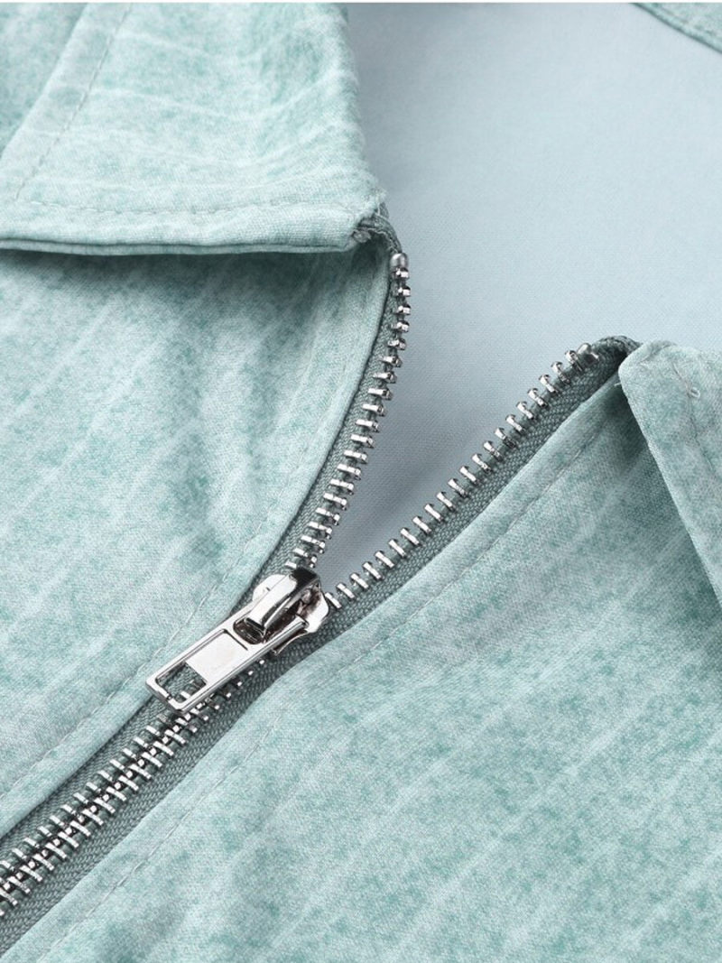 Polo With Zipper On Front