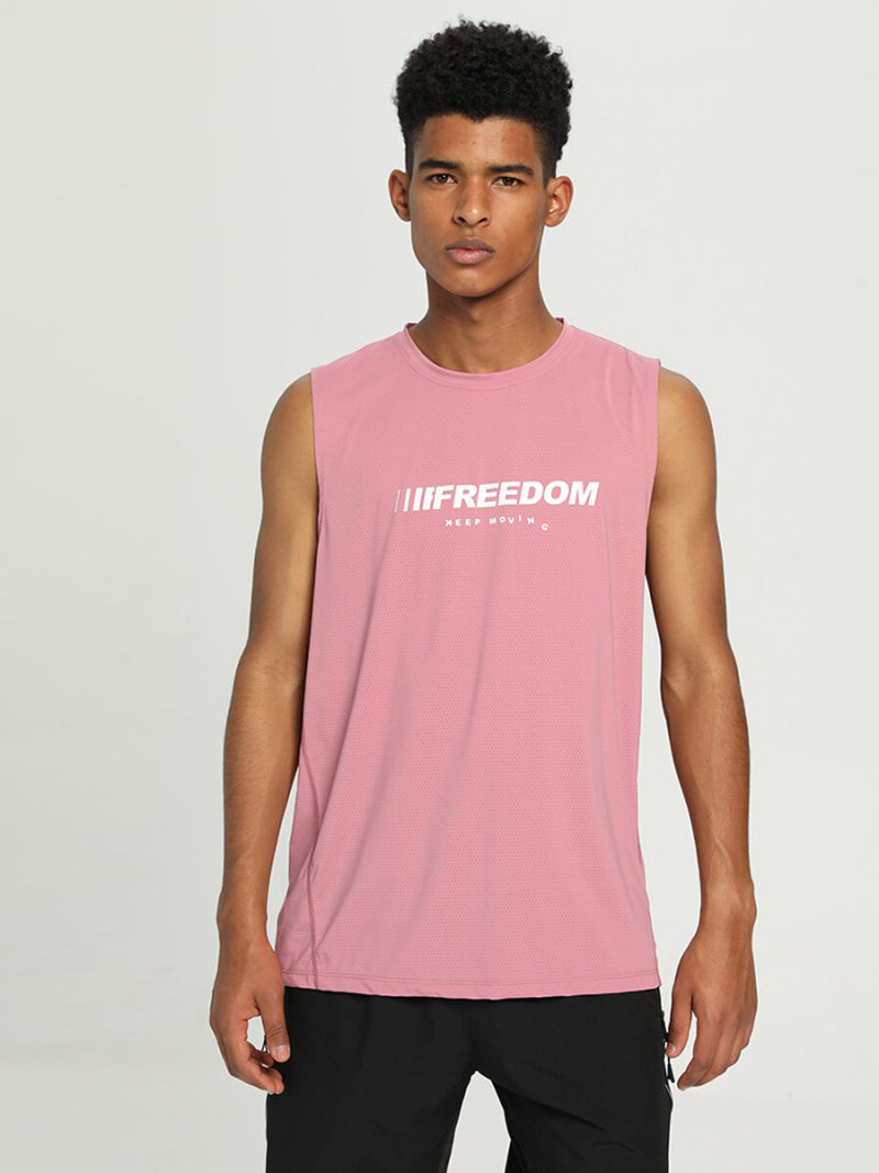 Sleeveless Training T-shirt With Quick Dry