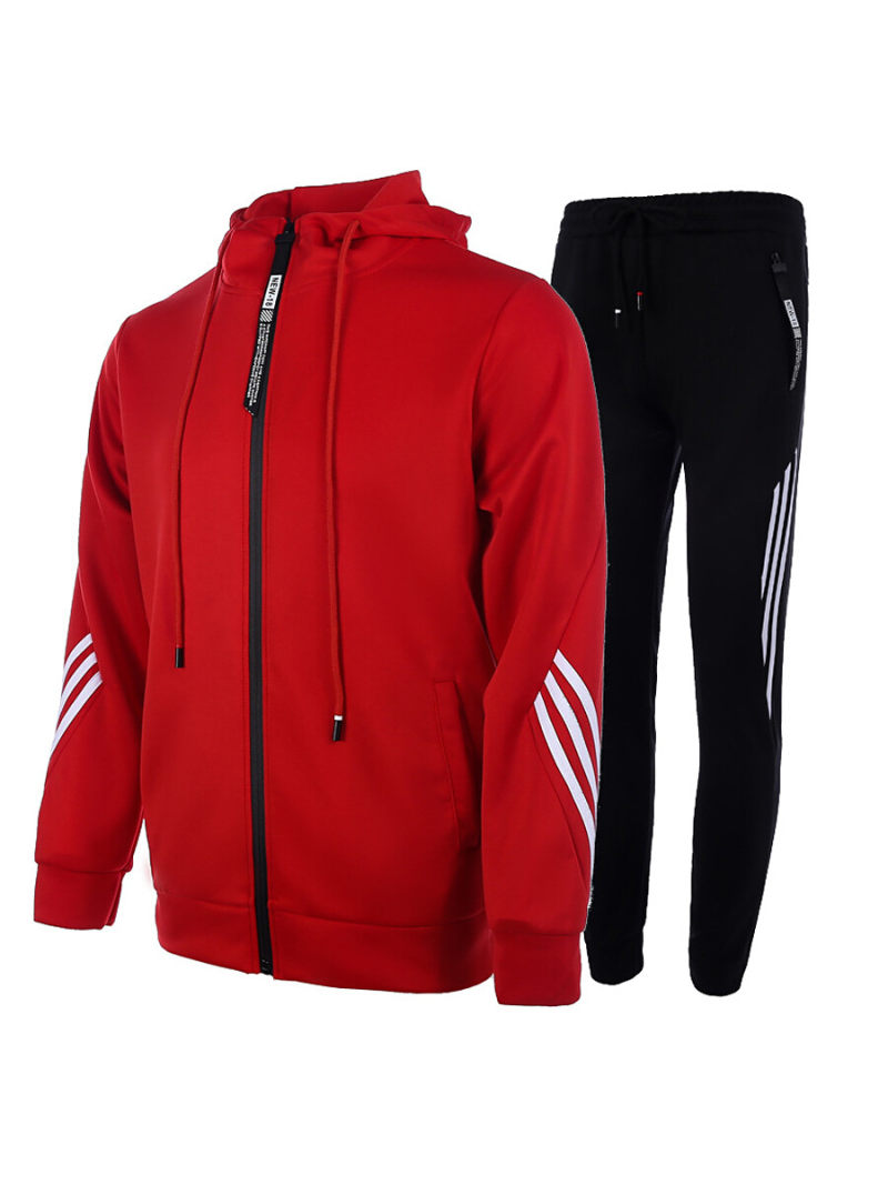 Organic tracksuit With Hoodie & Side Stripe